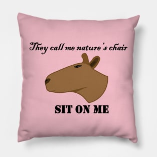 Rizzly capybara Pillow