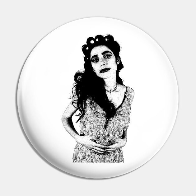 Vintage PJ Harvey Pin by idontwannawait