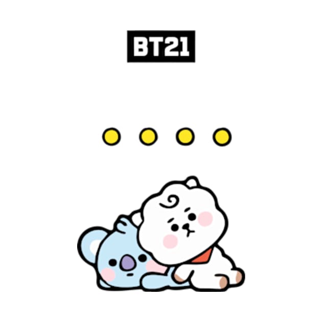 bt21 bts exclusive design 8 by Typography Dose