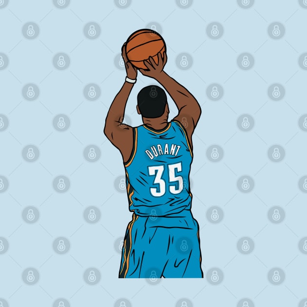 Kevin Durant Jumpshot by rattraptees