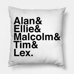 Helvetica Jurassic Park Pillow