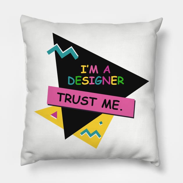 I'm a designer Pillow by javier_bizarro