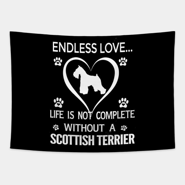 Scottish Terrier Lovers Tapestry by bienvaem