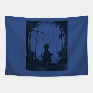 Forbidden Forest - Blue Woods Tapestry