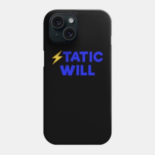 Static will Blue Phone Case