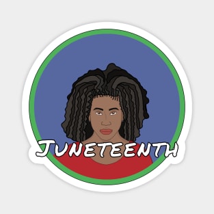 Black Girl Juneteenth Magnet