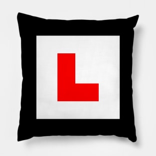 L-Plate Learner Driver Sign Pillow