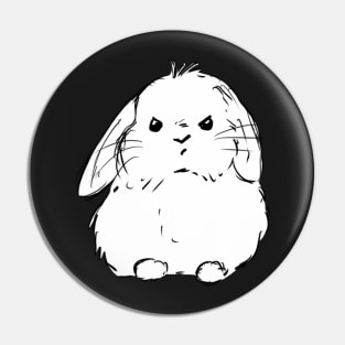 Art theft is poop mad bunny Pin