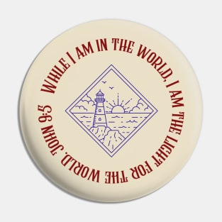 John 9:5-Light of the world Pin