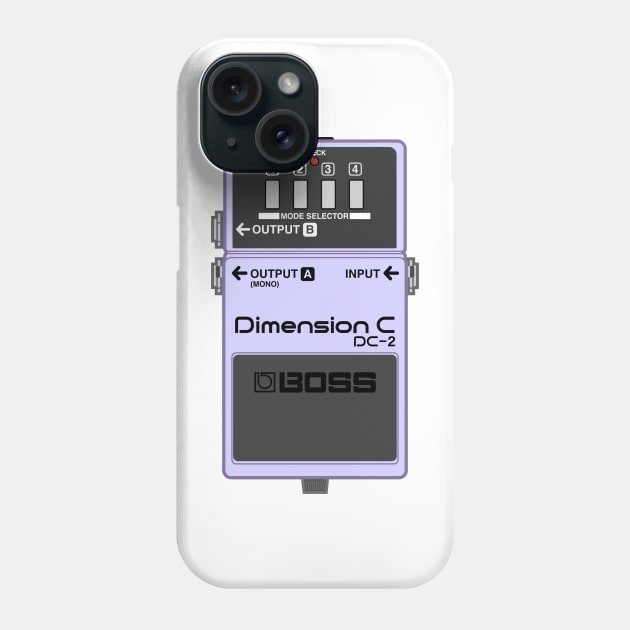 Boss DC-2 Dimension C Guitar Effect Pedal Phone Case by conform