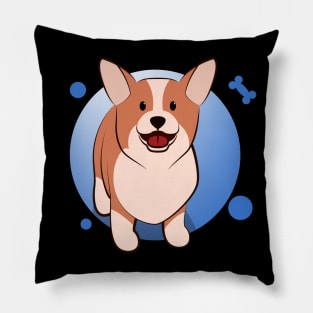 Cute corgi cartoon Pillow