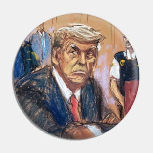 Courtroom Sketch Pin