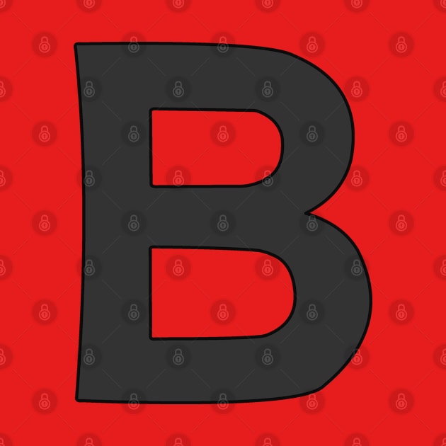 letter b black by persa