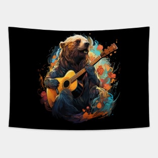 Sea Lion Playing Guitar Tapestry