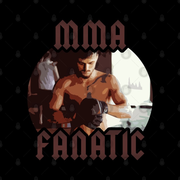 MMA fanatic comic style design by fighterswin