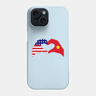 We Heart USA & Vietnam Patriot Flag Series Phone Case