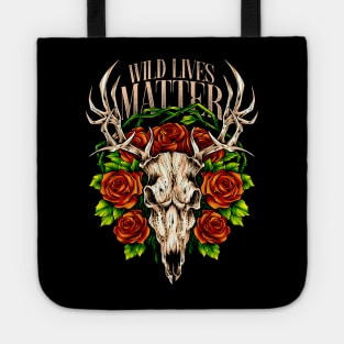 Wild Lives Matter, Deer skull Tote