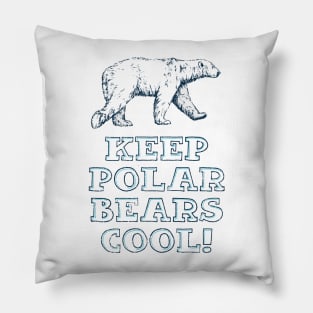 Keep Polar Bears Cool! (Worn) [Rx-tp] Pillow