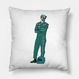 Sebastian Vettel- Arms Crossed Pillow