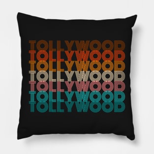 Retro Tollywood Telugu Movie Aesthetic Pillow