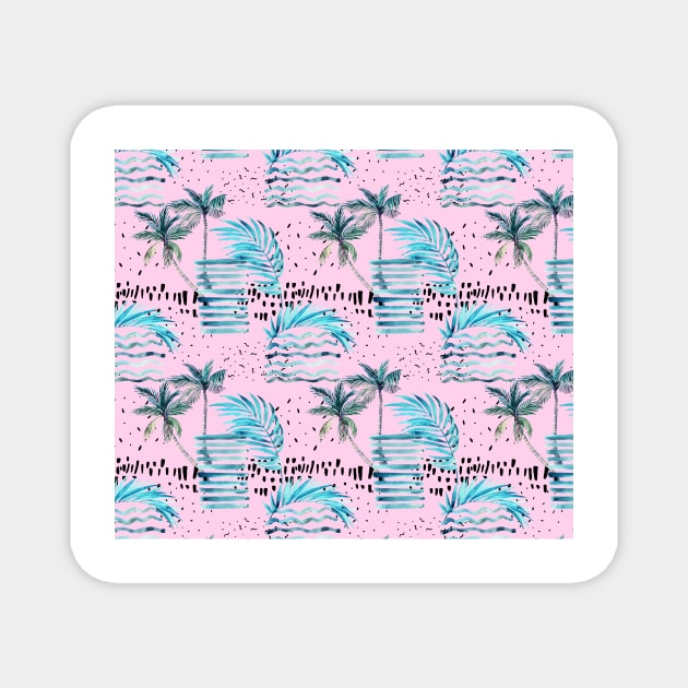 Glam pastel surf Magnet by marbleco