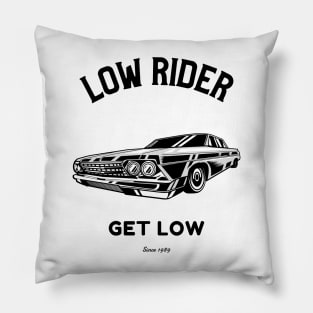 Low Rider Vintage Car Pillow