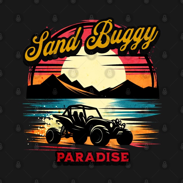 Sand Buggy Paradise Sunset Design by Miami Neon Designs