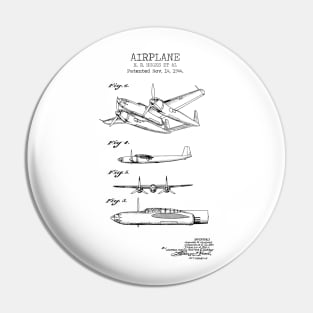 AIRPLANE patent Pin