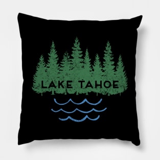 Lake Tahoe California Nevada Ski Mountain Resort Moon Trees Pillow