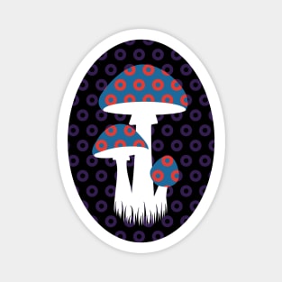 Phish Fishman Donuts Amanita Mushrooms Magnet