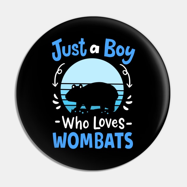 Wombat Retro Pin by CreativeGiftShop