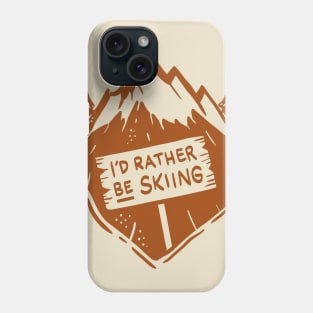 Funny Skiing Ski Shirts and Gifts Phone Case