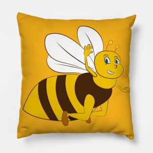 bee cartoon Pillow