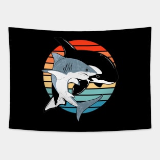 Great white shark and orca Tapestry