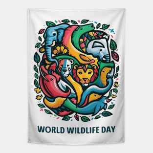 WORLD WILDLIFE DAY Tapestry