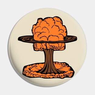 Nuclear Explosion Mushroom Cloud Pin