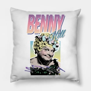 Benny Hill / 80s Retro Aesthetic Tribute Design Pillow