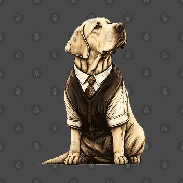 Regal Retriever: A Labrador in Formal Clothing by Reneromt