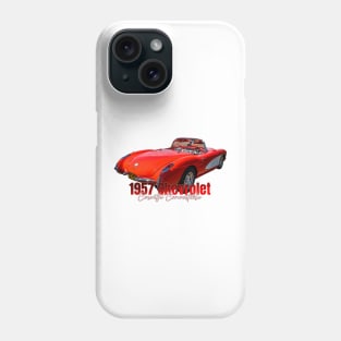 1957 Chevrolet Corvette Convertible Phone Case