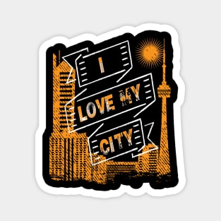 I Love My City Magnet