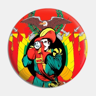 Bolivian flag corsair Pin