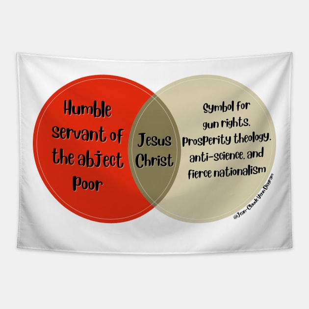 Venn Diagram Jesus Christ Tapestry by Jean-Claude Venn-Diagram