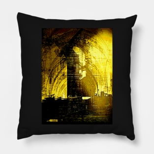 Cathedral Under Construction Pillow