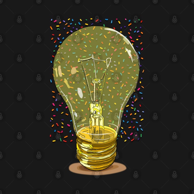 Lightbulb & sprinkles by M[ ]