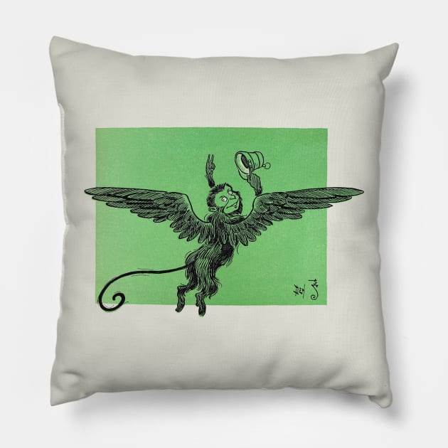 Flying Monkey Pillow by UndiscoveredWonders