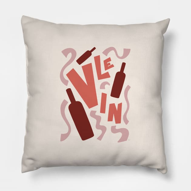 Le Vin French Wine Pillow by lymancreativeco