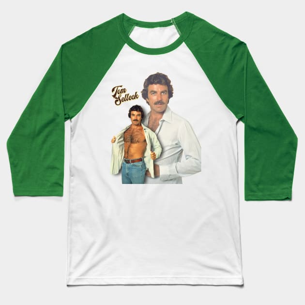 Tom Selleck is the Daddy - Tom Selleck - Baseball T-Shirt | TeePublic