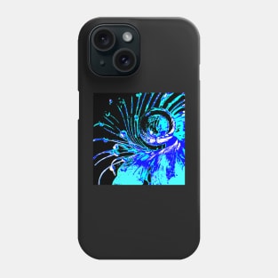 Swirls in Blue and Turquoise Phone Case