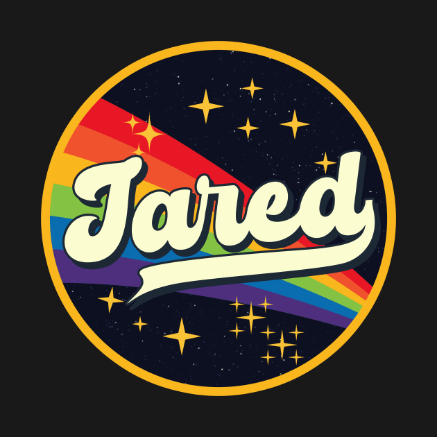 Jared // Rainbow In Space Vintage Style by LMW Art