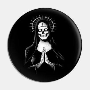 Halloween Nun Pin